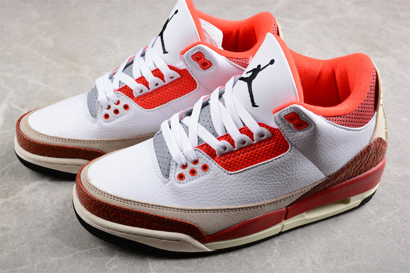 AIR JORDAN 3 RETRO GS WHITE/BLACK/MARS STONE/TEAM ORANGE