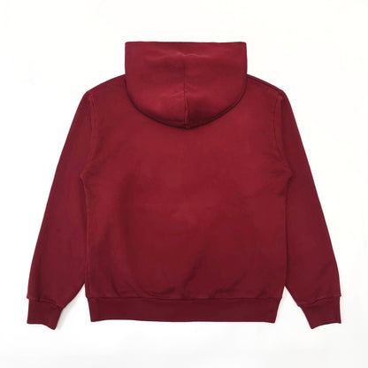 Sp5der Logo Hoodie Maroon