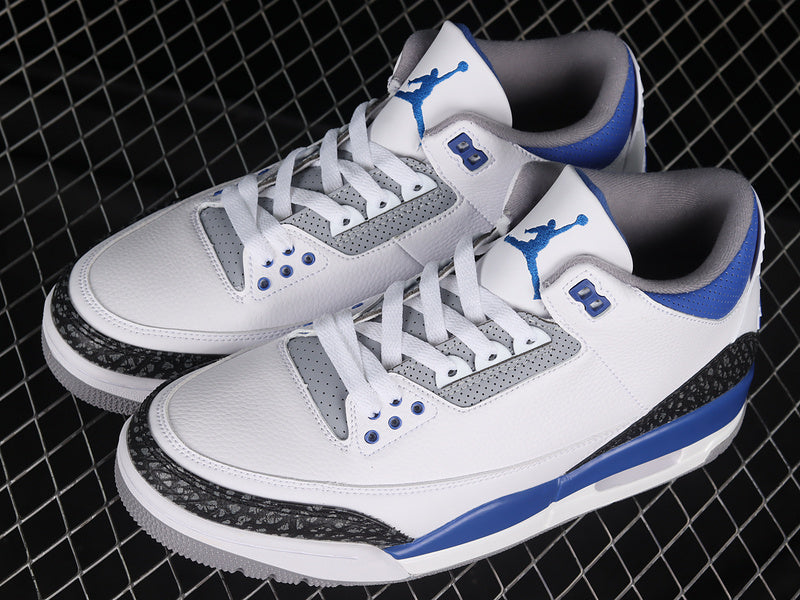 AIR JORDAN 3 RETRO WHITE/BLACK/CEMENT GREY/RACER BLUE