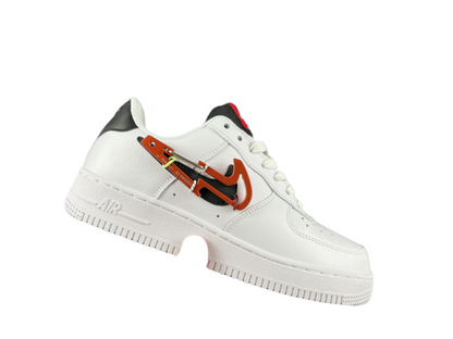 NIKE AIR FORCE 1 Low "White/Black/Red Hiking Buckle"