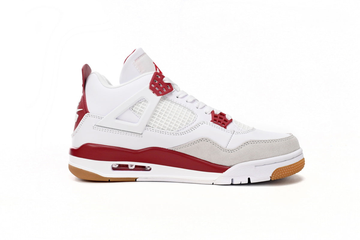 Air Jordan 4 White Red