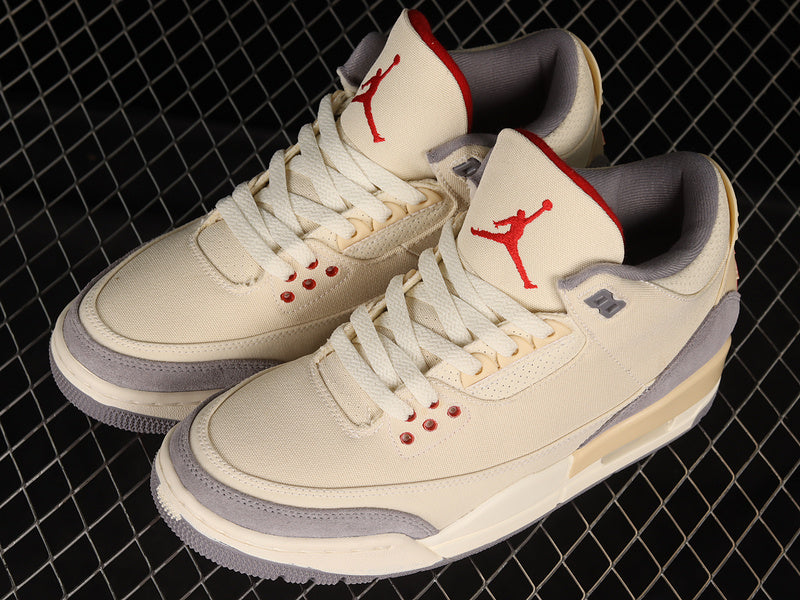 AIR JORDAN 3 RETRO SE MUSLIN/UNIVERSITY RED/CEMENT GREY/SAIL