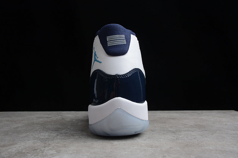 AIR JORDAN 11 RETRO WIN LIKE 82 WHITE/MIDNIGHT NAVY-UNIVERSITY BLUE