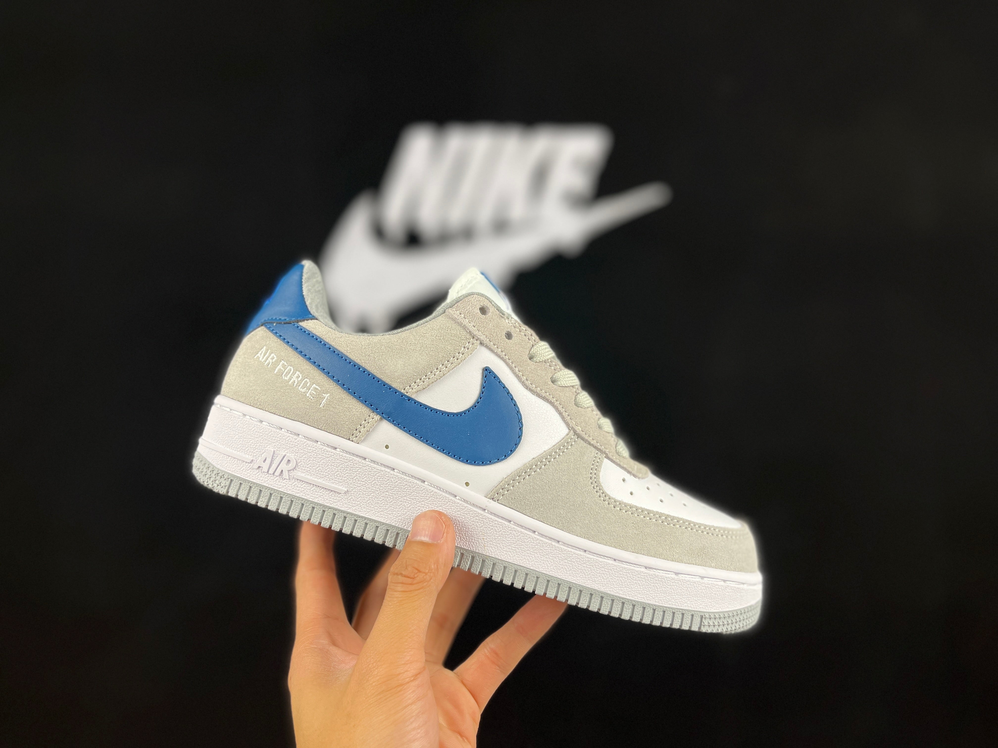 NIKE AIR FORCE 1 Low "Gray/Blue"