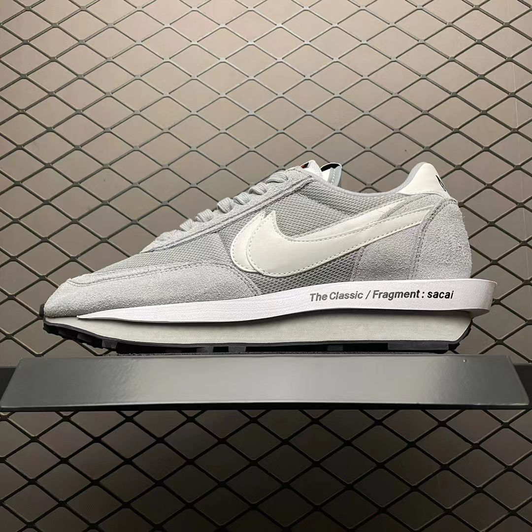 Nike x Sacai LDV Waffle 2.0 in Grey/White: Deconstructed Harmony