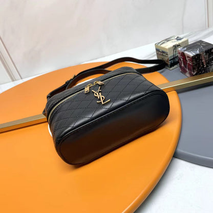 Saint Laurent Black Double-Zip Bag