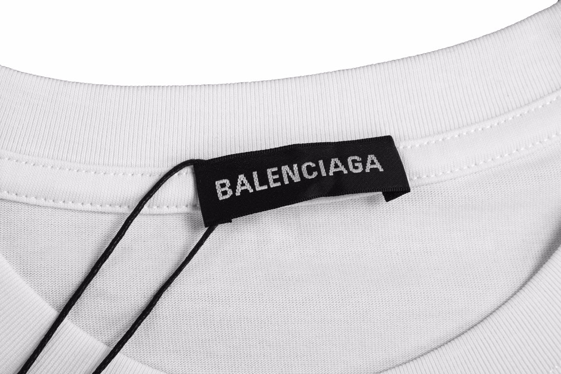 Balenciaga Gradient Logo T-Shirt (White)