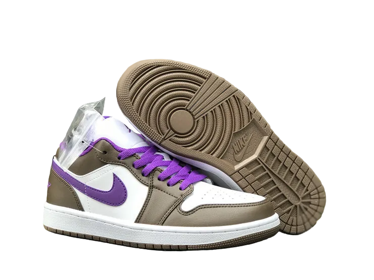 Air Jordan 1 Low "White/Brown/Purple"