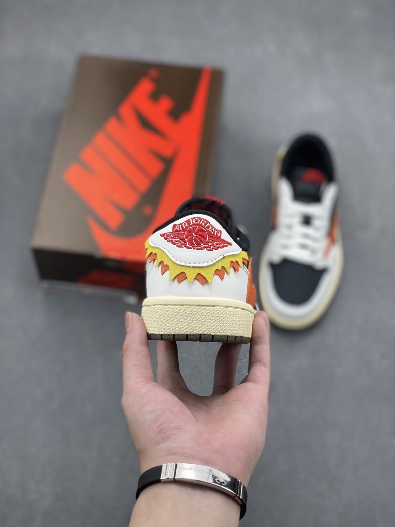 Nike Air Jordan 1 Low – White / University Red / Varsity Gold