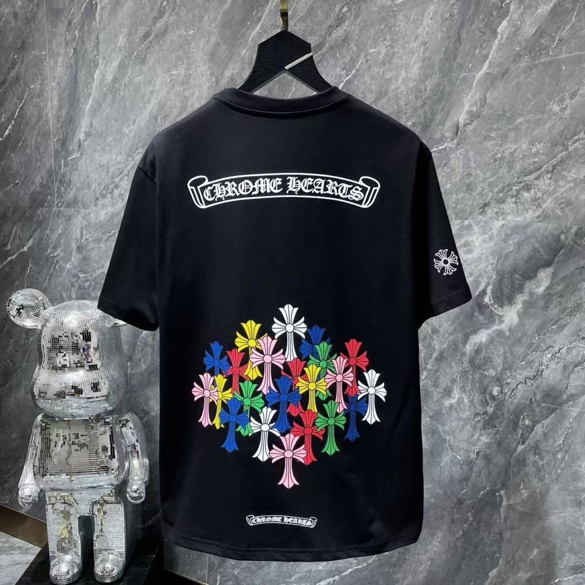 Chrome Hearts Classic Crewneck T-Shirt in Black Multicolor
