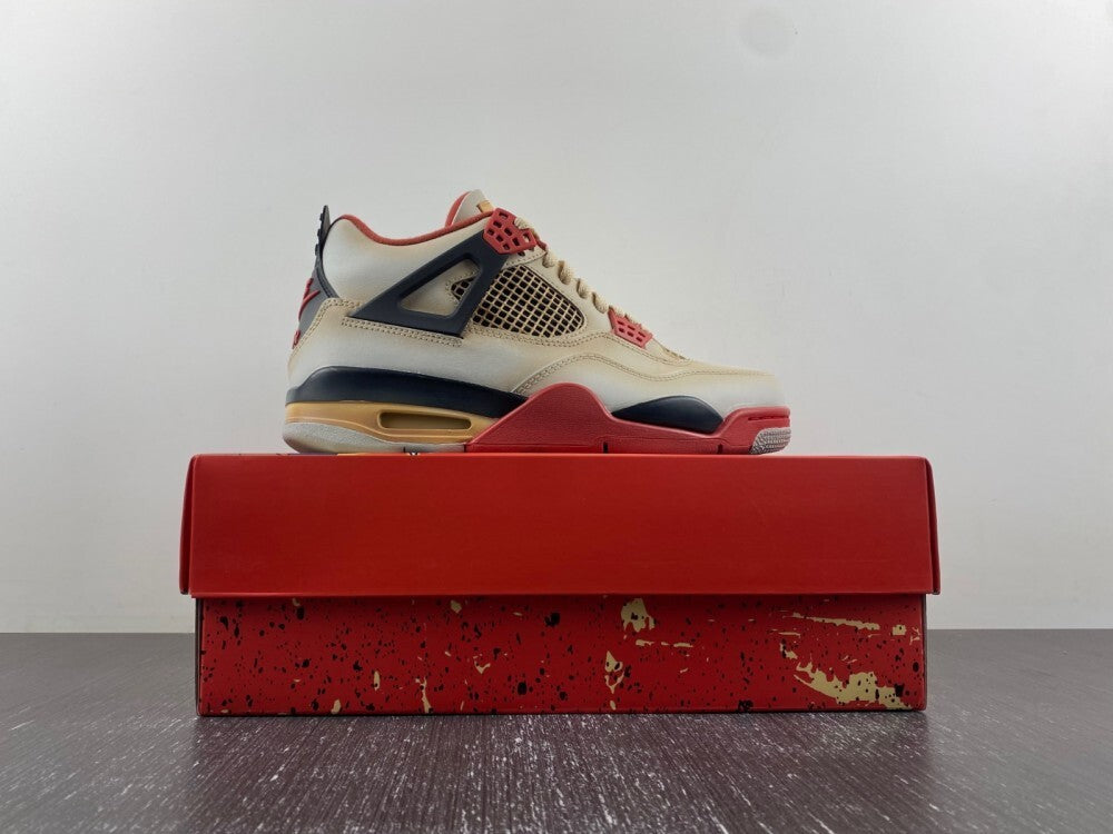 Air Jordan 4 Retro "White, Black, Fire Red"