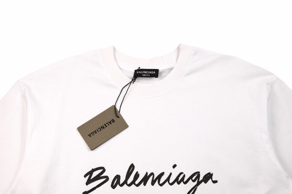 Ba*len*cia*ga t-shirt with script logo