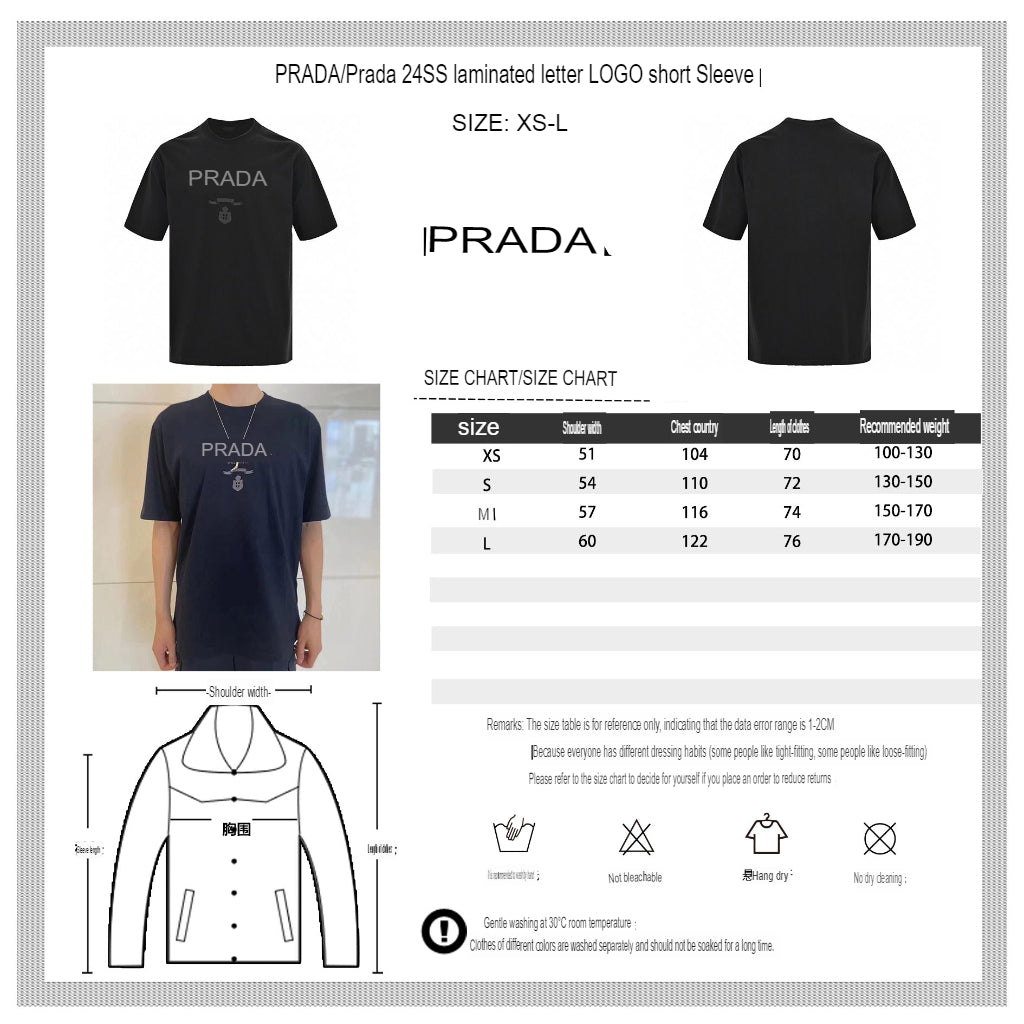 Pra*a t-shirt - black with subtle branding