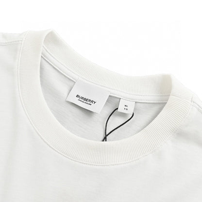 Burberry White T-Shirt with Graphic Text