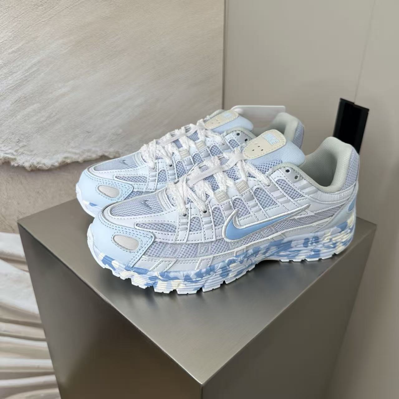 Nike P-6000 "White/Light Blue" – Clean Retro Runner