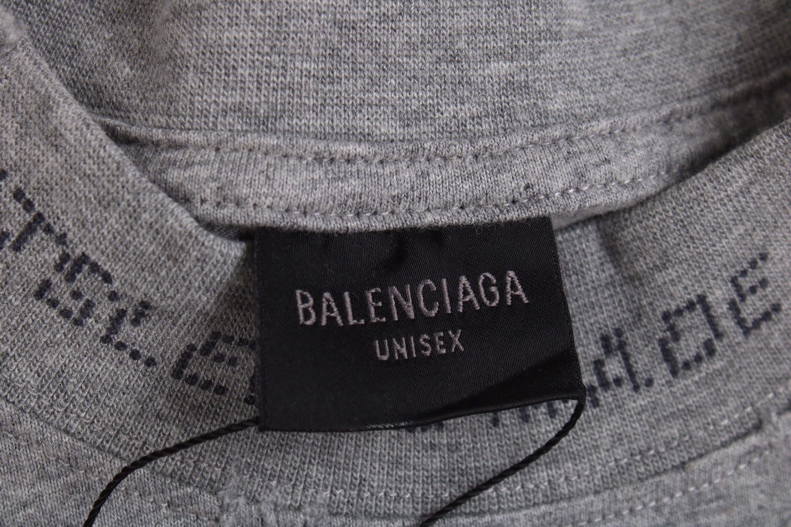 Ba*len*cia*ga printed grey t-shirt