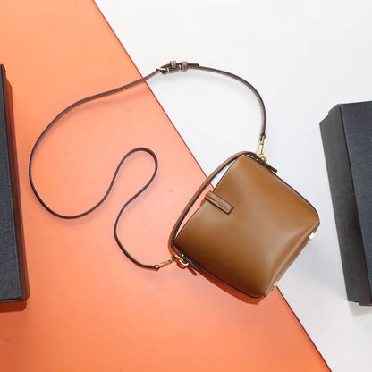 Saint Laurent Tan Leather Crossbody Bag