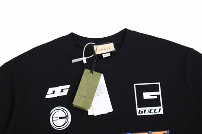 Gucci Graphic Logo T-Shirt (Black)