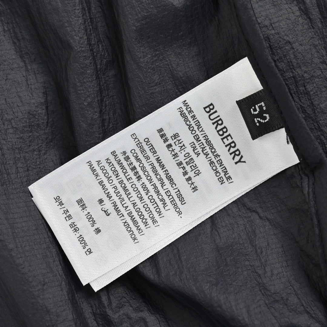 Burberry Lightweight Hooded Jacket - Black