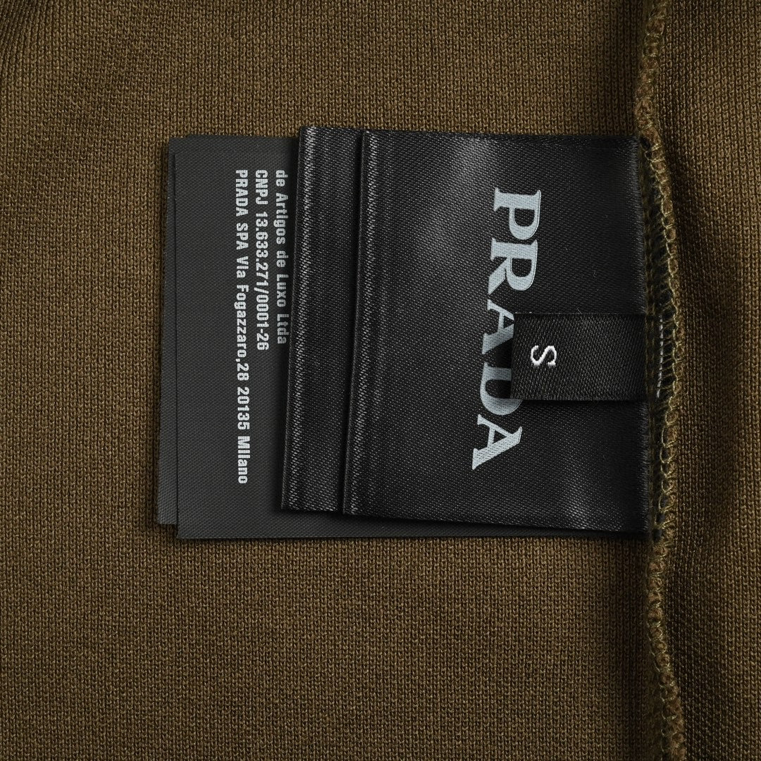 Pra*a classic olive green polo shirt