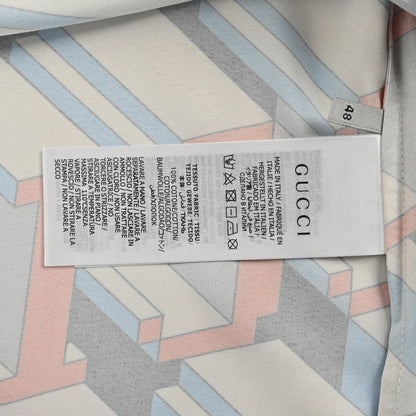 Gucci Geometric Logo Print Shirt Primereps