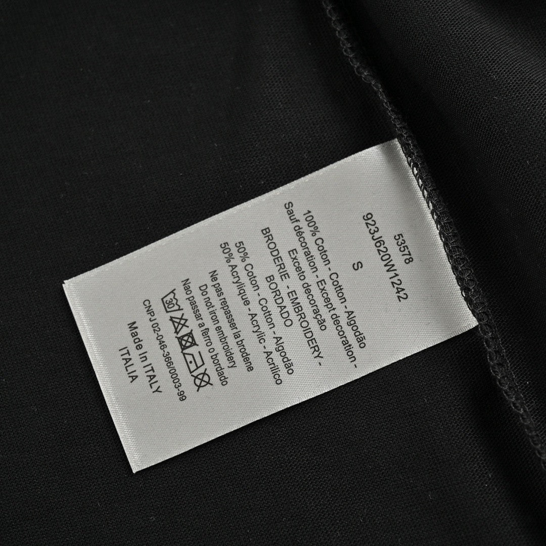 Dior Safety Pin Logo Black T-Shirt