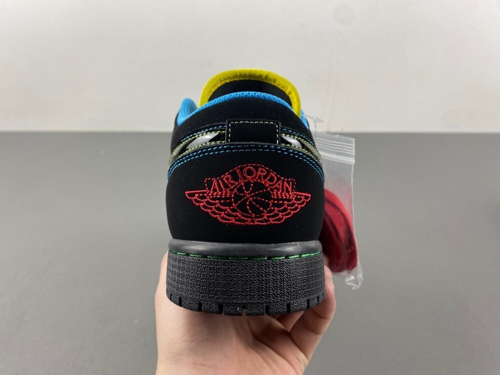 Air Jordan 1 Low "Black Nubuck/Yellow Jade"