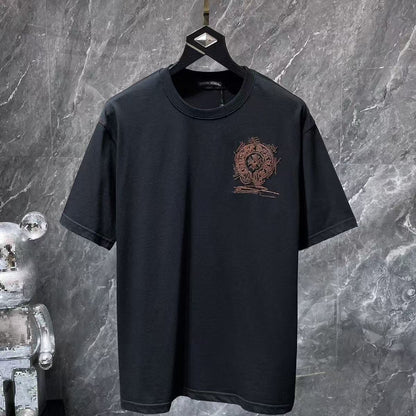 Chrome Hearts Classic Crewneck T-Shirt in Black/Brown