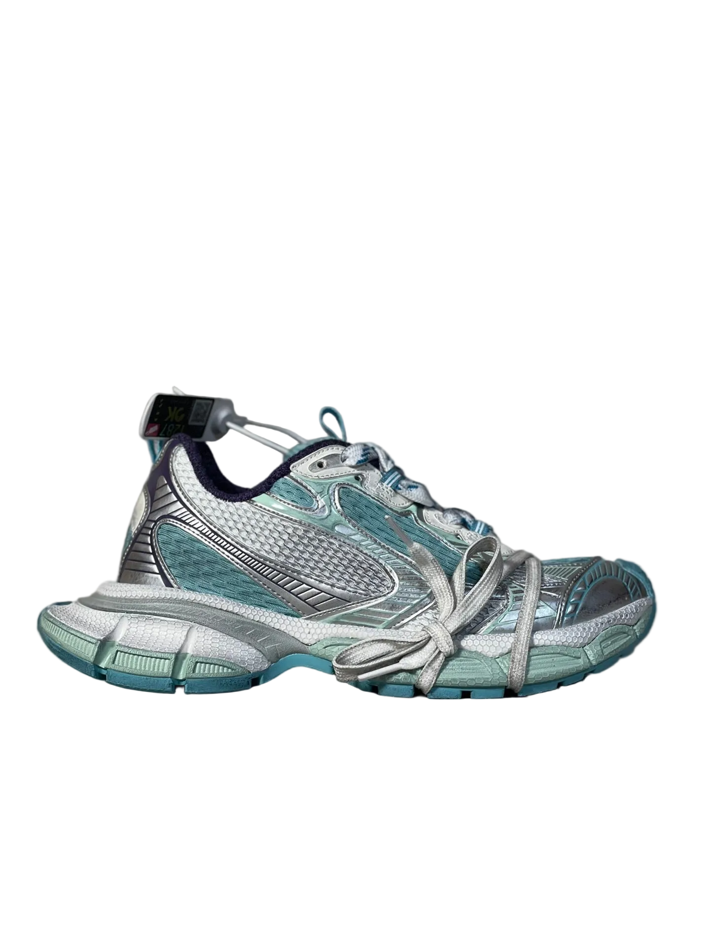 Balenciaga Sneaker in Grey/Green: Urban Terrain