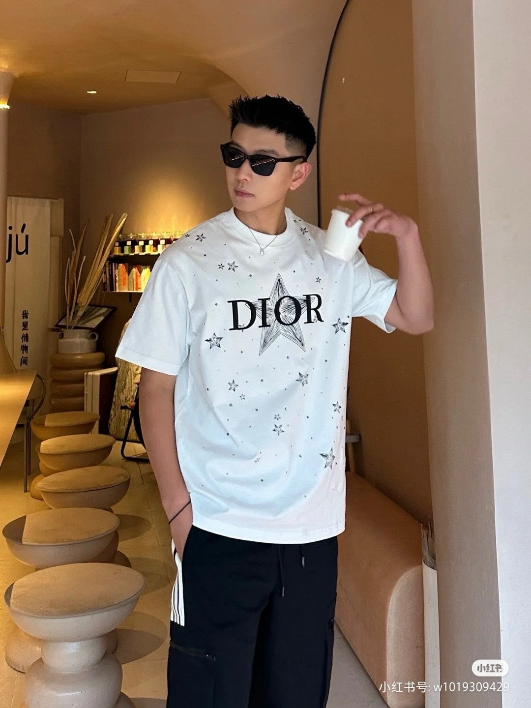 Dior Star Graphic White T-Shirt