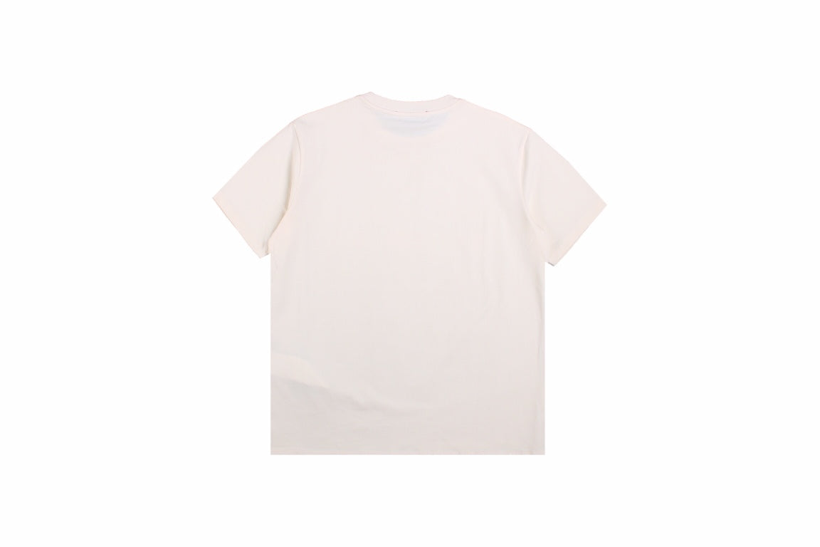 g*u*i x Ba*len*cia*ga drip logo t-shirt (cream)