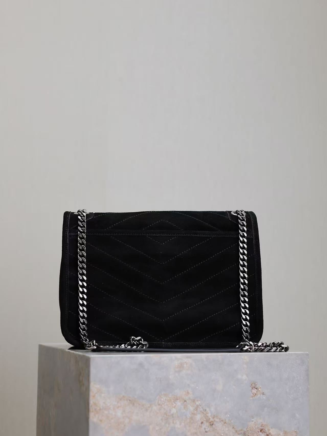 Saint Laurent Black Grain de Poudre Bag