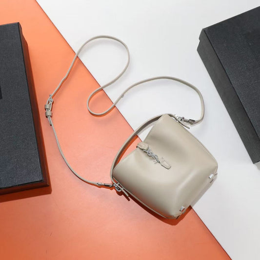 Saint Laurent Grey Lambskin Bag