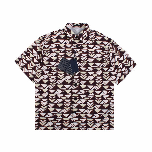 BALENCIAGA PATTERNED SHORT SLEEVE SHIRT - Prime Reps