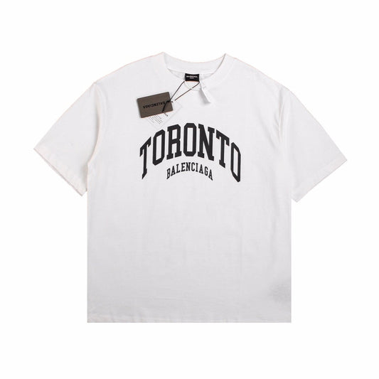 BALENCIAGA TORONTO LOGO T-SHIRT WHITE - Prime Reps