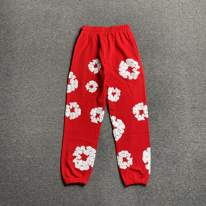 DENIM TEARS COTTON WREATH SWEATPANTS RED - Prime Reps