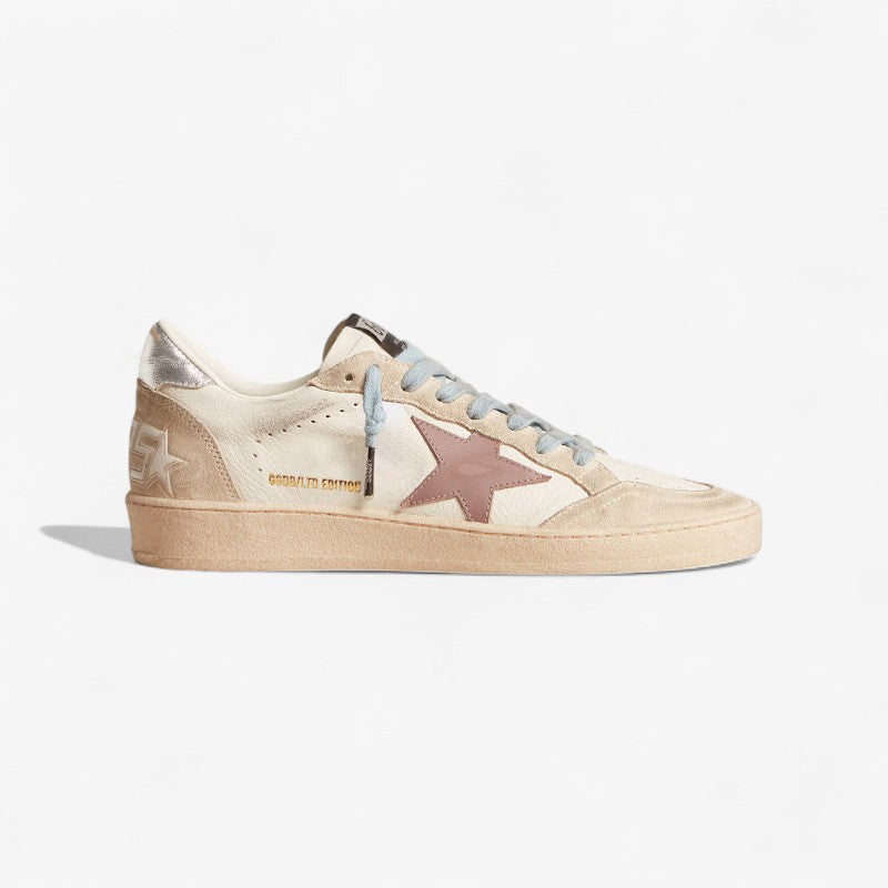 Golden Goose LTD Edition Sneaker – Cream with Pink Star