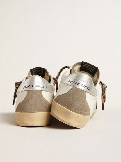 Golden Goose Super-Star Red Glitter & Leopard Sneaker