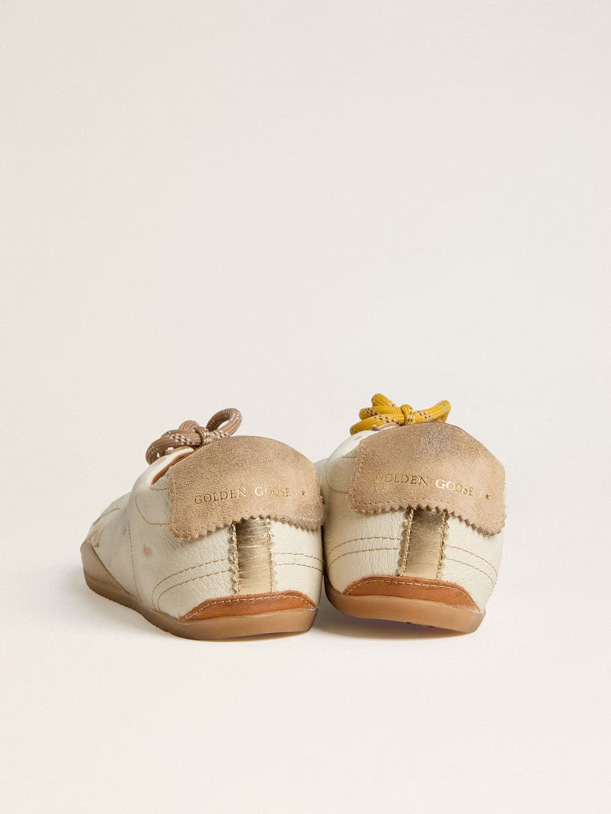 Golden Goose TimeStar Sneaker Ivory Gold