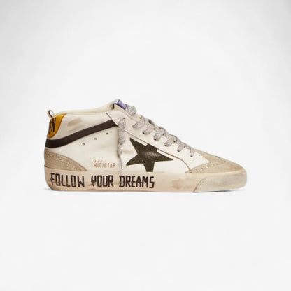 Mid Star Ltd Sneakers With Leather And Suede Upper And Snake-print Leather Star