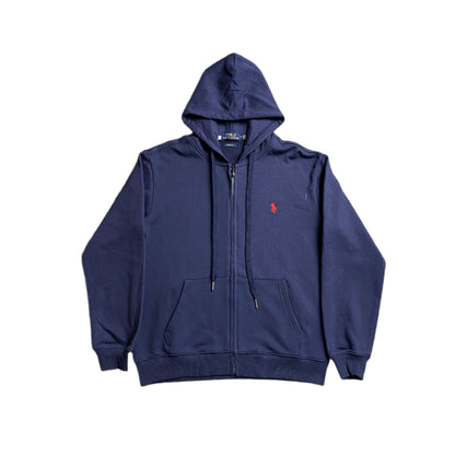 POLO RALPH LAUREN ZIP UP HOODIE NAVY - Prime Reps