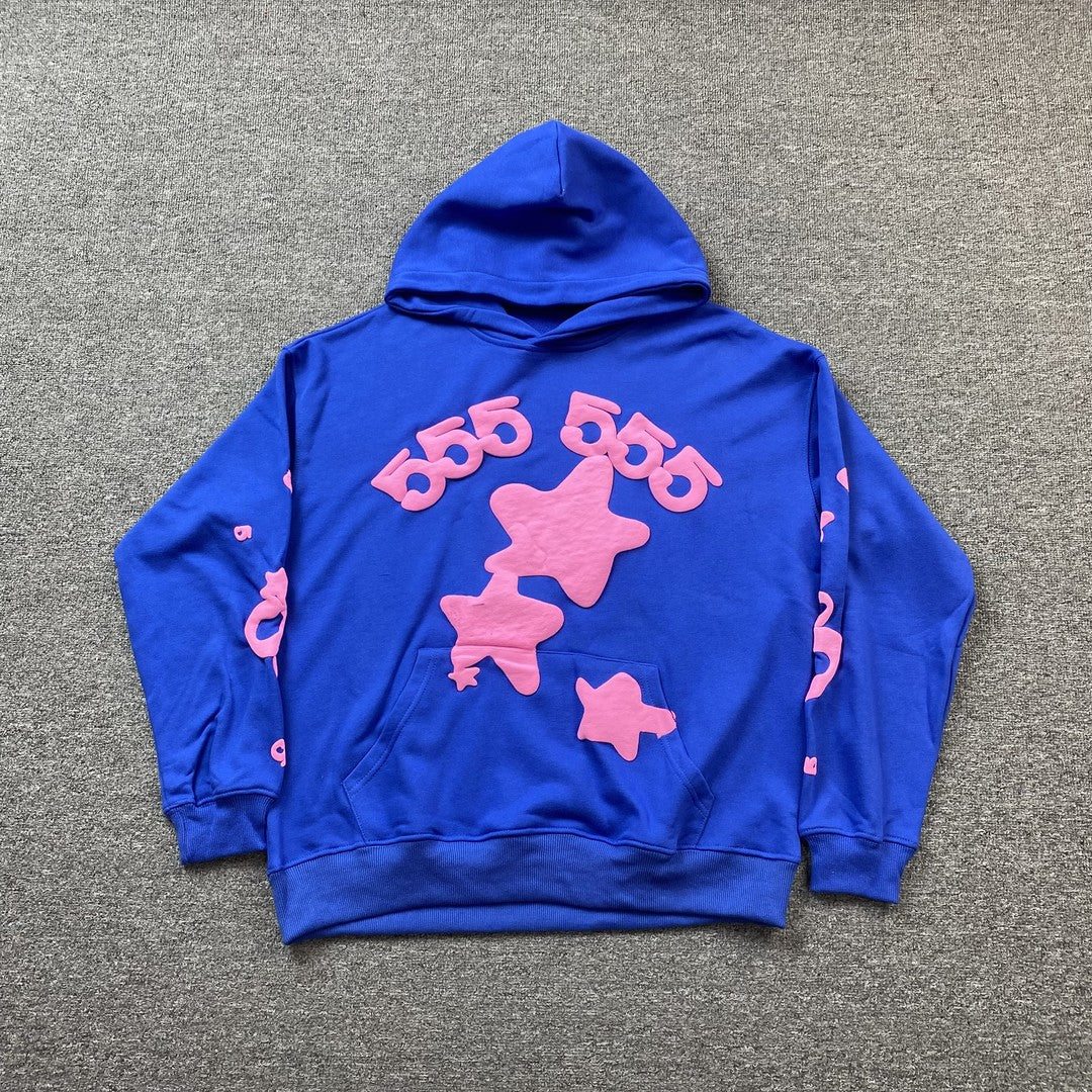 SP5DER BELUGA HOODIE BLUE - Prime Reps