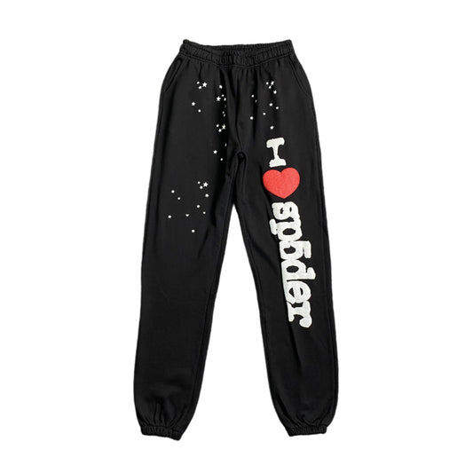 SP5DER SOUVENIR SP5 SWEATPANTS BLACK - Prime Reps