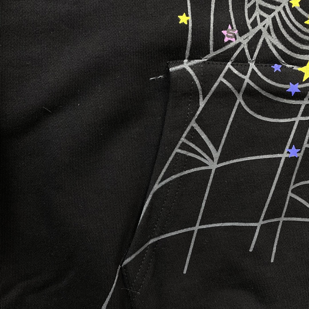 Sp5der PINK V2 Hoodie Black - Prime Reps