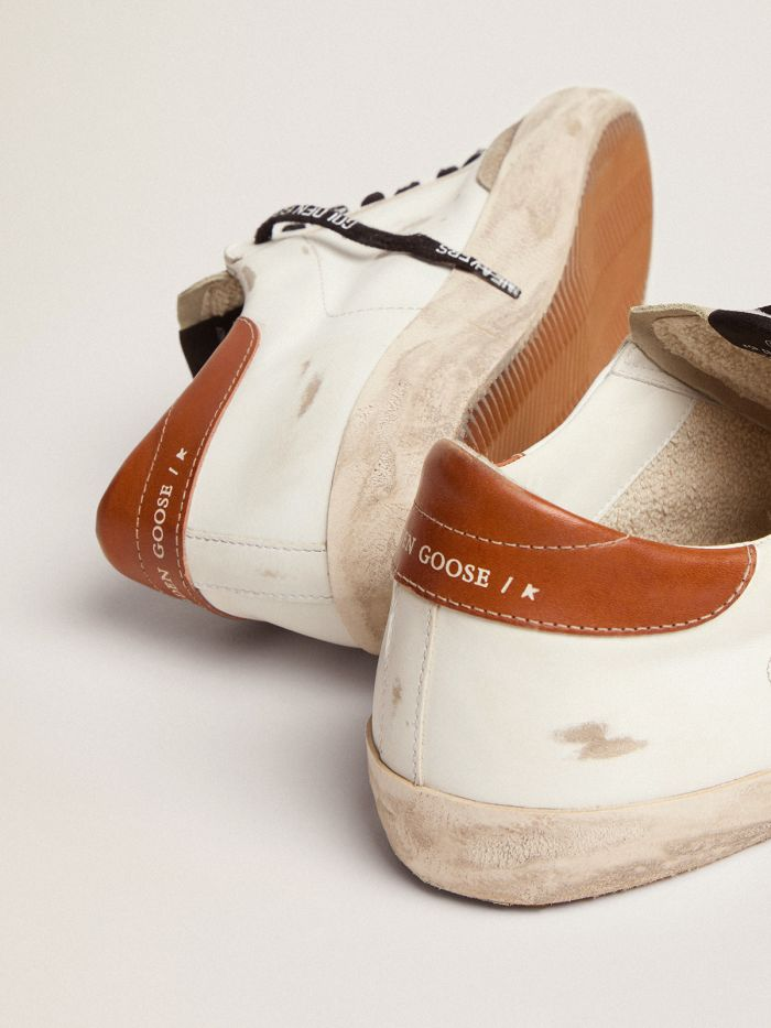 Super-star Ltd Sneakers With Olive-green Canvas Star And Tan Leather Heel Tab