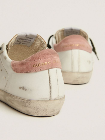 Super-star Ltd Sneakers With Silver Glitter And Animal-print Pony Skin Star