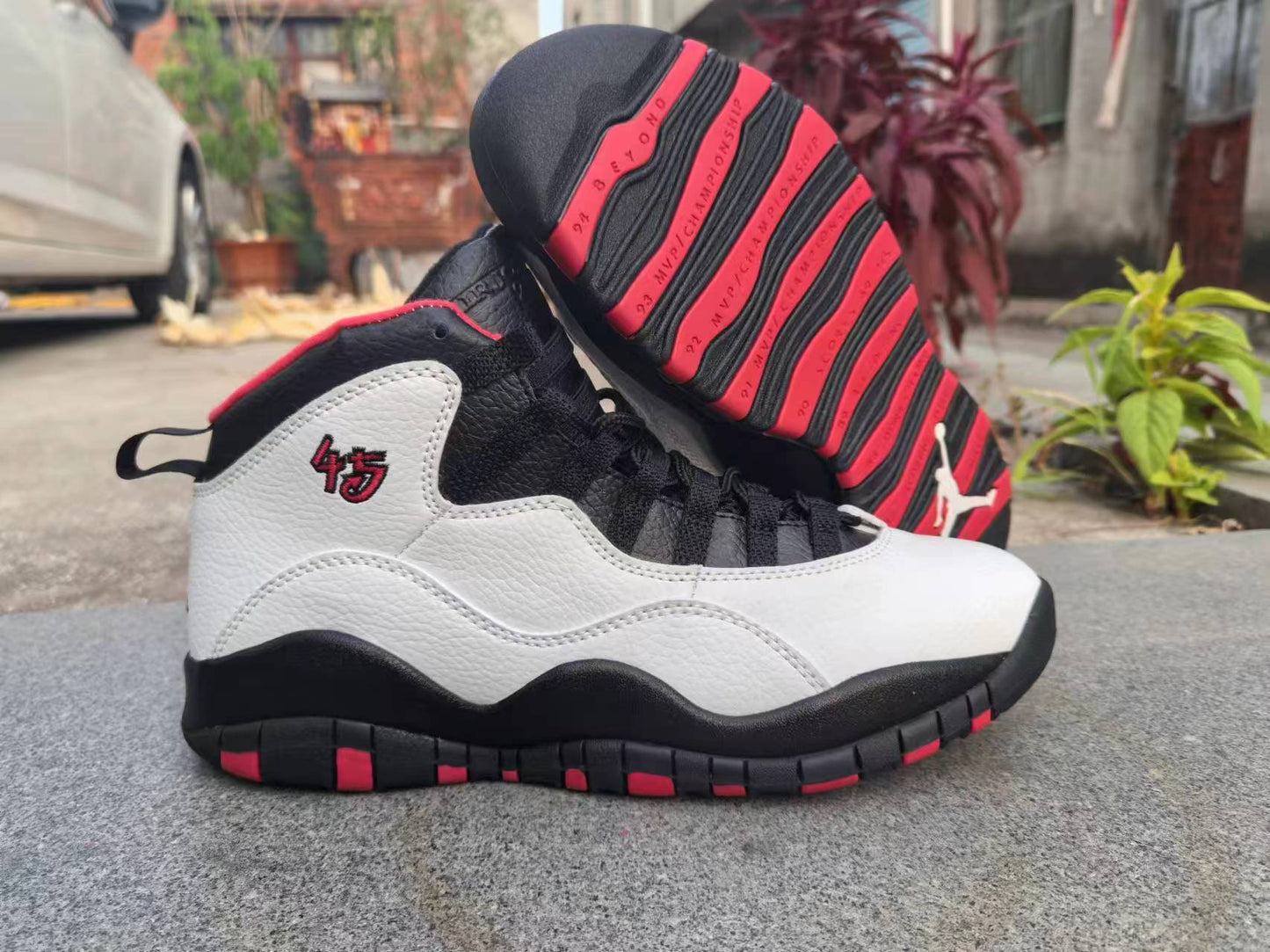 Air Jordan X Retro "Black / White / Varsity Red"