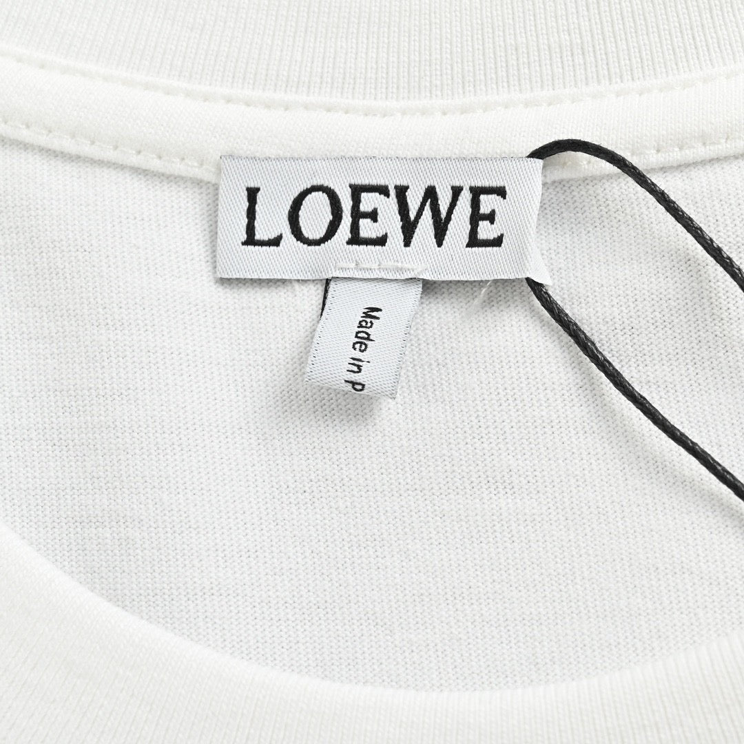 Loewe T-Shirt - White with Dog Print