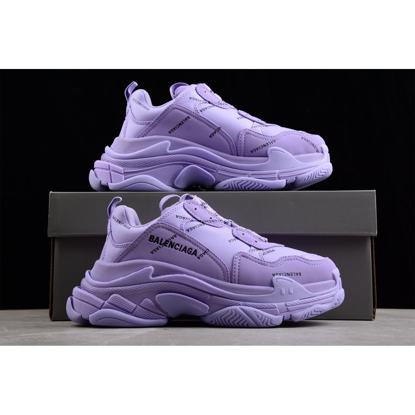 Ba*len*cia*ga triple s x purple