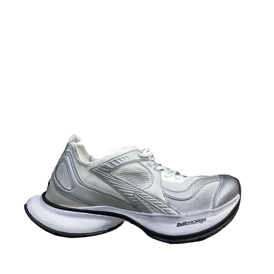 Balenciaga Ventilated Runner in Silver/White: Aerodynamic Edge
